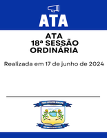 Ata da 18ª Sessão Ordinária