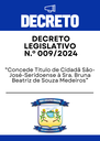 Decreto Legislativo n.º 009/2024