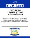 Decreto Legislativo N.º 010, de 21 de maio de 2024