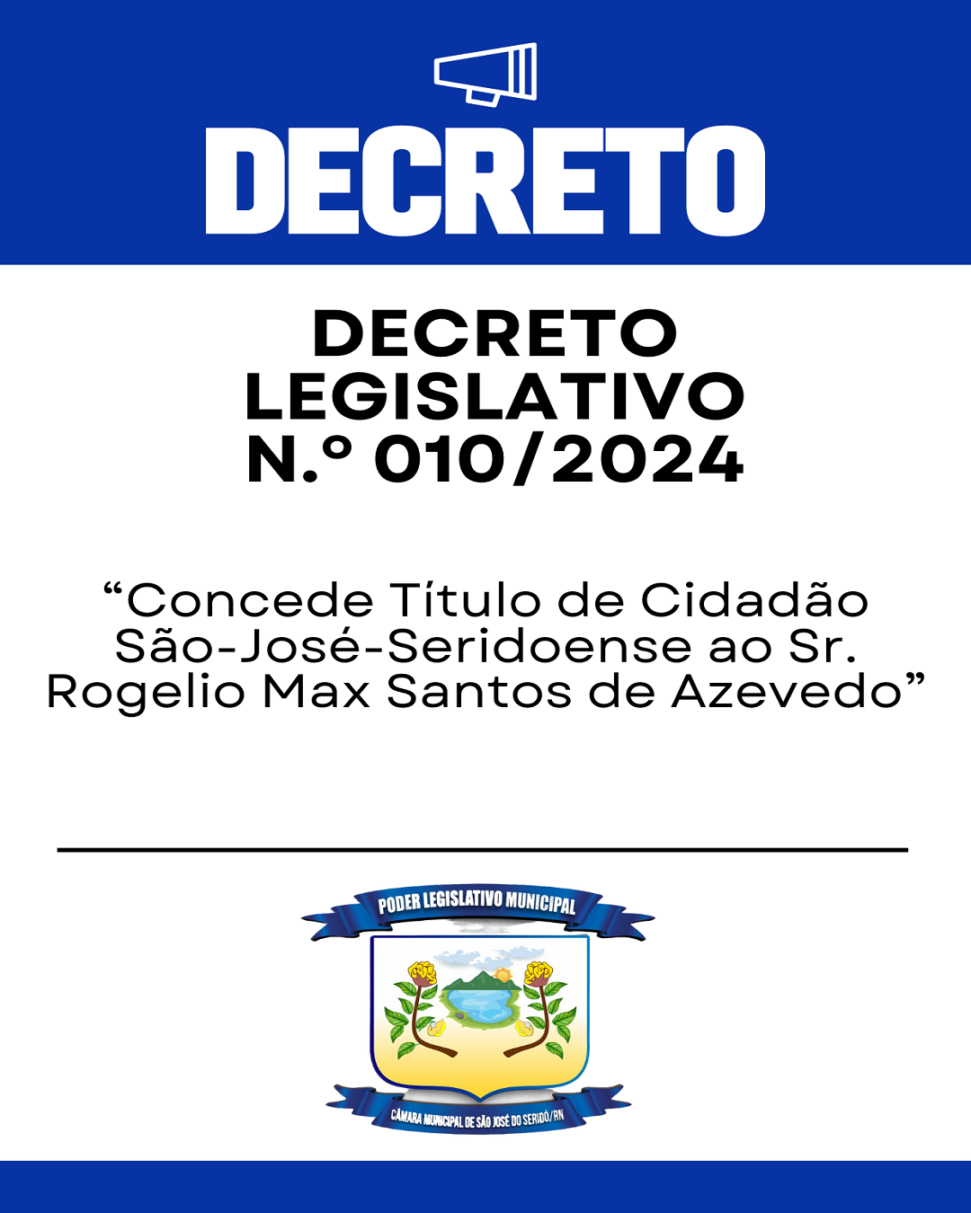 Decreto Legislativo N.º 010, de 21 de maio de 2024