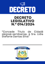 Decreto Legislativo N.º 014/2024