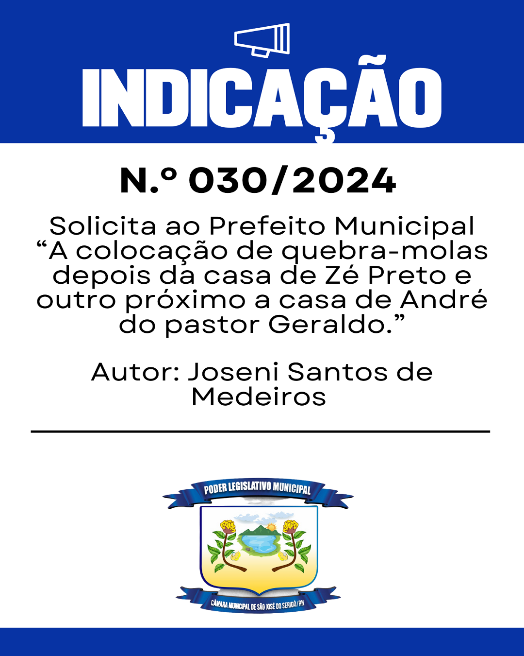 Indicação n.º 030/2024