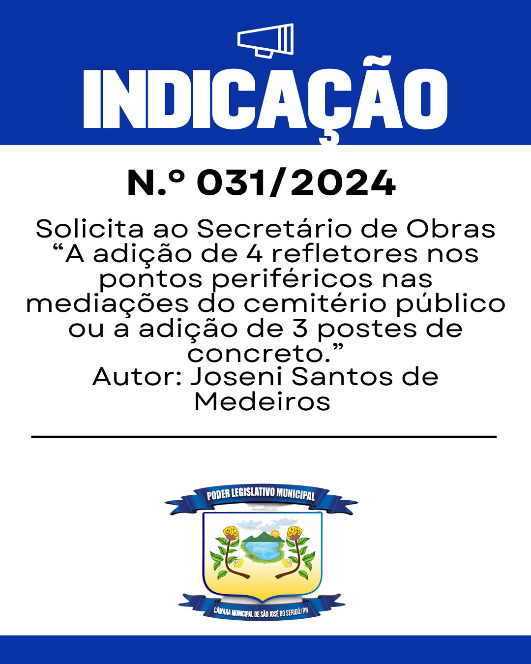 Indicação n.º 031/2024