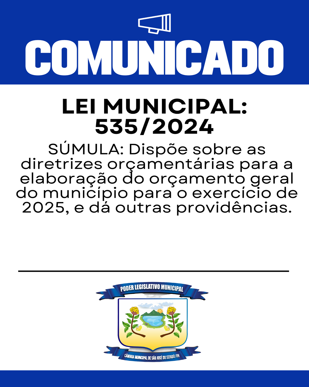 Lei Municipal: 535/2024