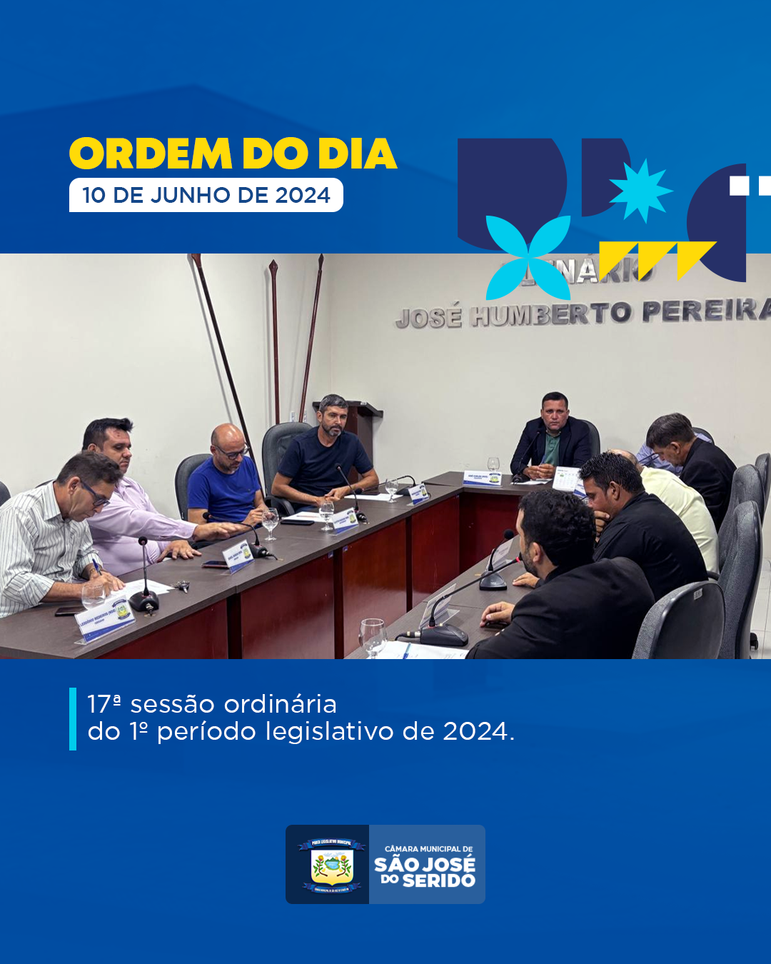 Ordem do Dia - 17ª Sessão Ordinária