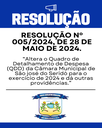 Resolução Nº 005/2024, de 28 de maio de 2024.